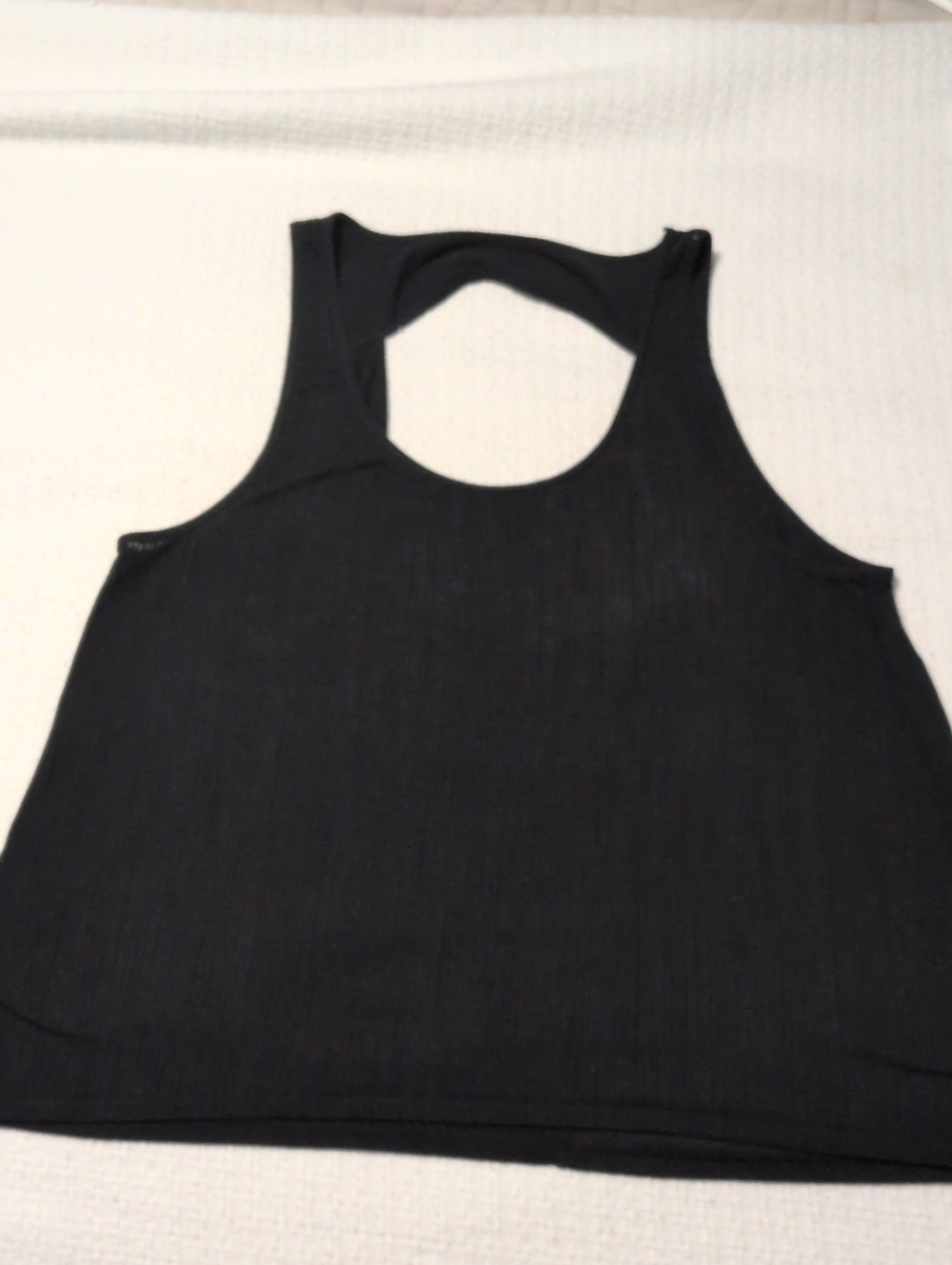 lululemon athletica Women Black Racerback Tank Top
